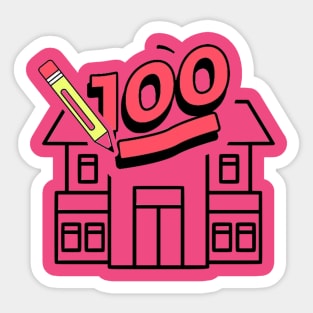 100 DAY OF SCHOOL Sticker